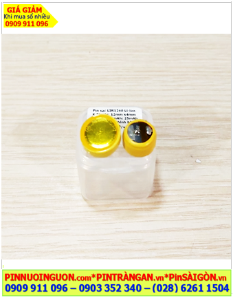 Pin tai nghe Bluetooth LIR1240 lithium 3.7v (25mAh, 12mmx4mm), Nhận thay Pin Bluetooth